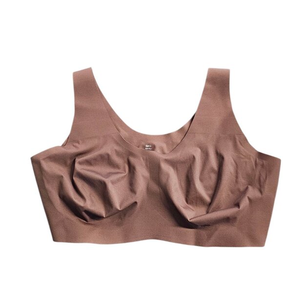Knix Pullover Bra, Brown, Unpadded, Wireless, XXXXL+ Fits 44DD, 44F, 44G - Picture 1 of 6